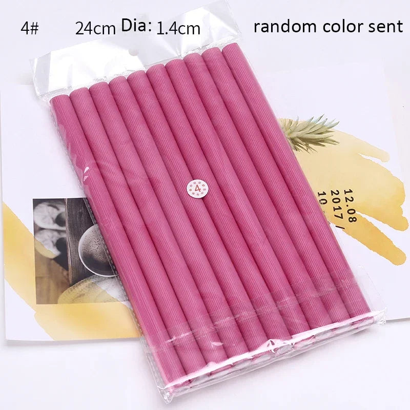 **10PCS Heatless Curling Rods – Soft Foam Bendy Hair Curlers**