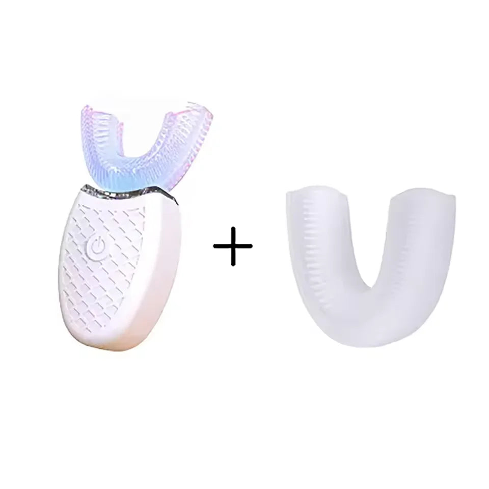 **U-Type Sonic Electric Toothbrush – 360° Automatic Cleaning, USB Rechargeable & Waterproof**