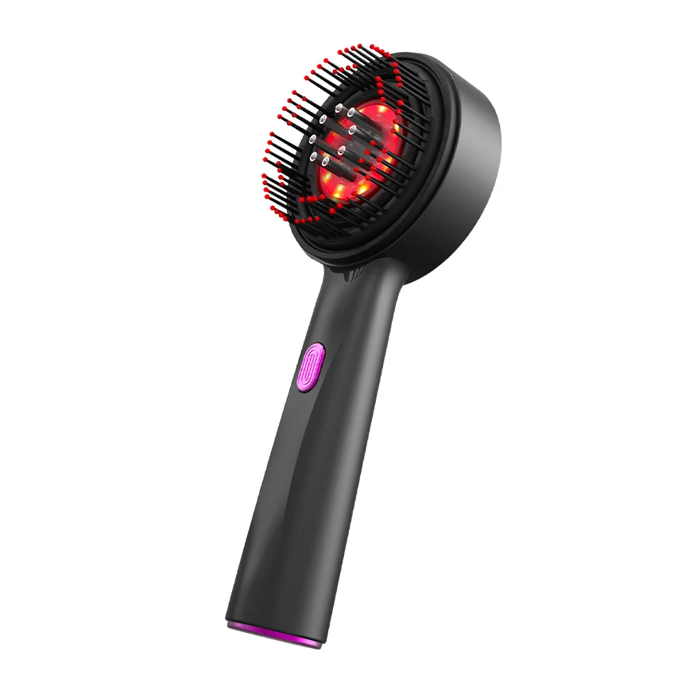 **Electric Scalp Massage Comb – Red Light Hair Care & Oil Applicator**