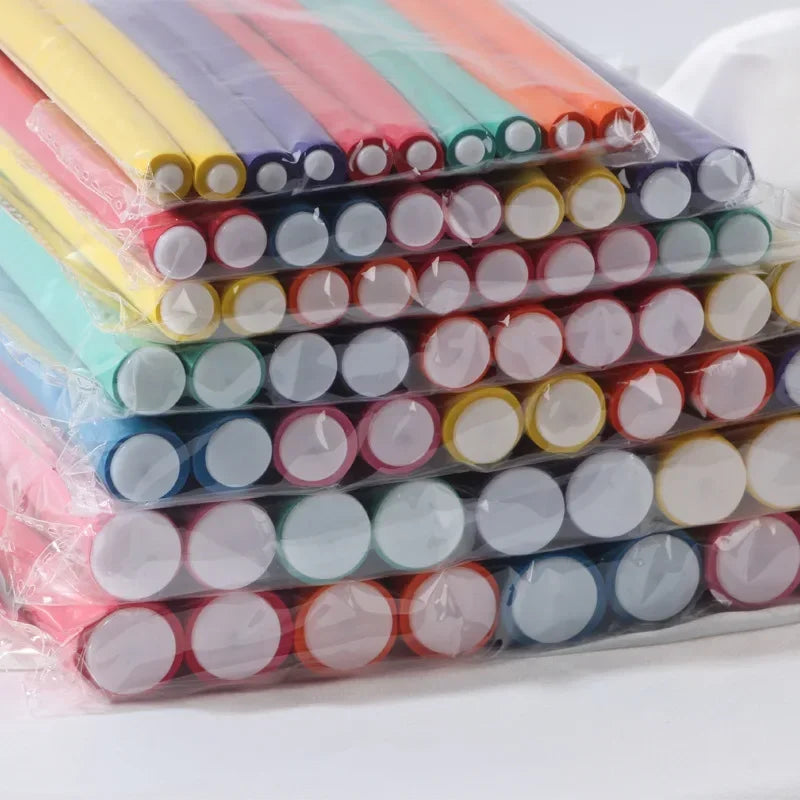 **10PCS Heatless Curling Rods – Soft Foam Bendy Hair Curlers**