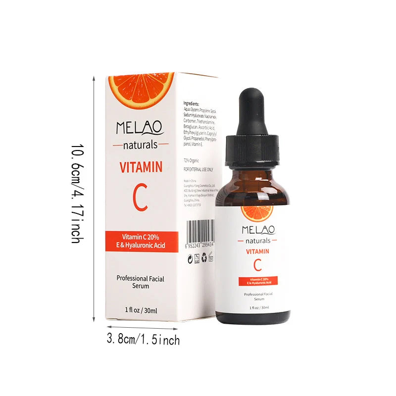 NaturaBloom Vitamin C Brightening Serum — 20% Vitamin C + Hyaluronic Acid + Retinol