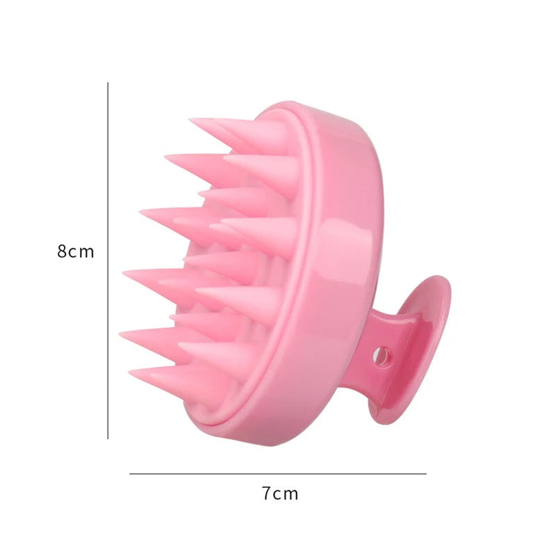 **Silicone Scalp Massage Shampoo Brush – Deep Cleansing & Hair Care**
