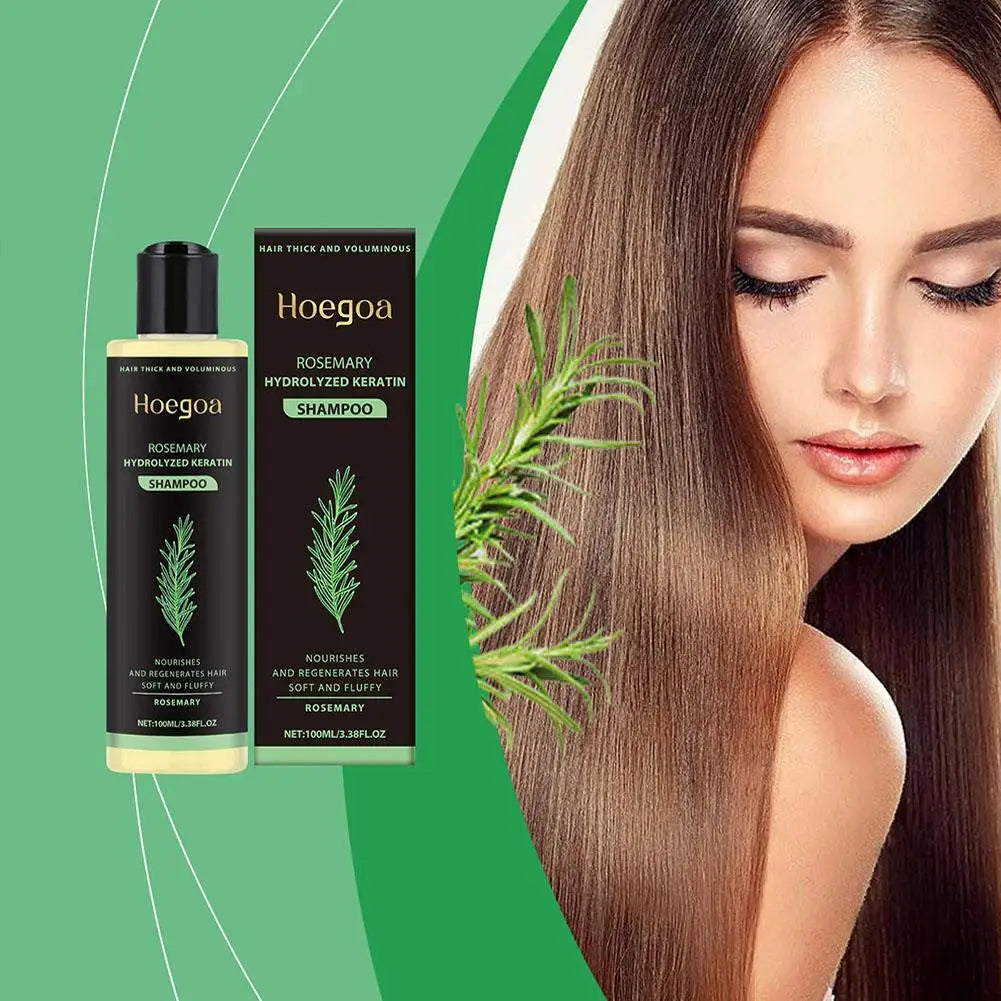**100ml Natural Rosemary Hair Shampoo – Scalp Nourishing & Moisturizing Care**