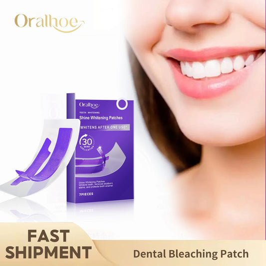 **Purple Teeth Whitening Strips – Stain Removal & Brightening Oral Care**
