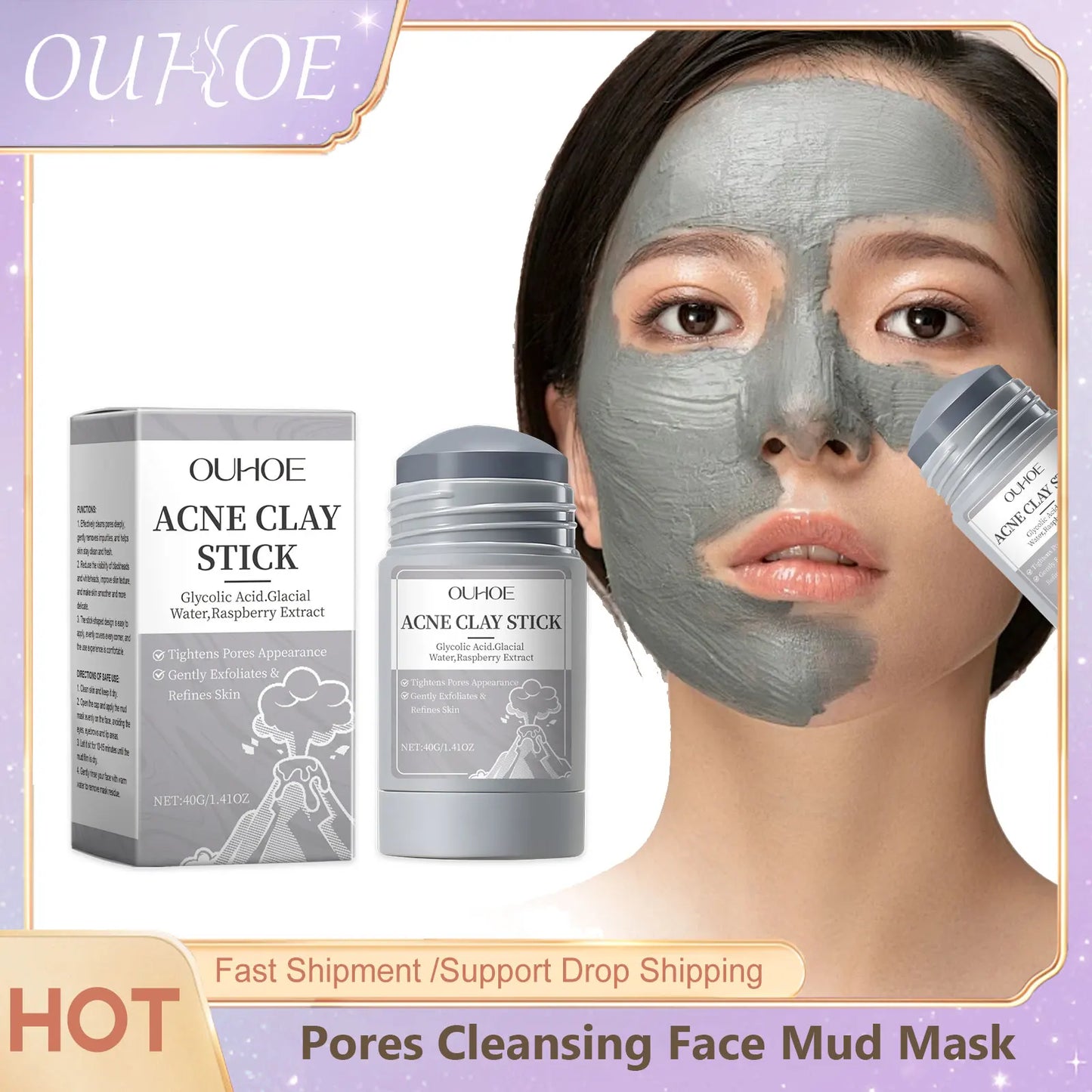 NaturaBloom Deep Cleanse Clay Mask — Pore Purifying & Brightening