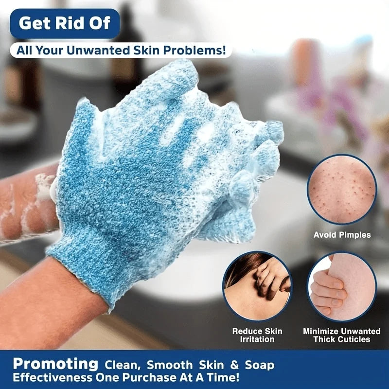 **Exfoliating Bath Gloves – Double-Sided Body Scrub & Spa Gloves**