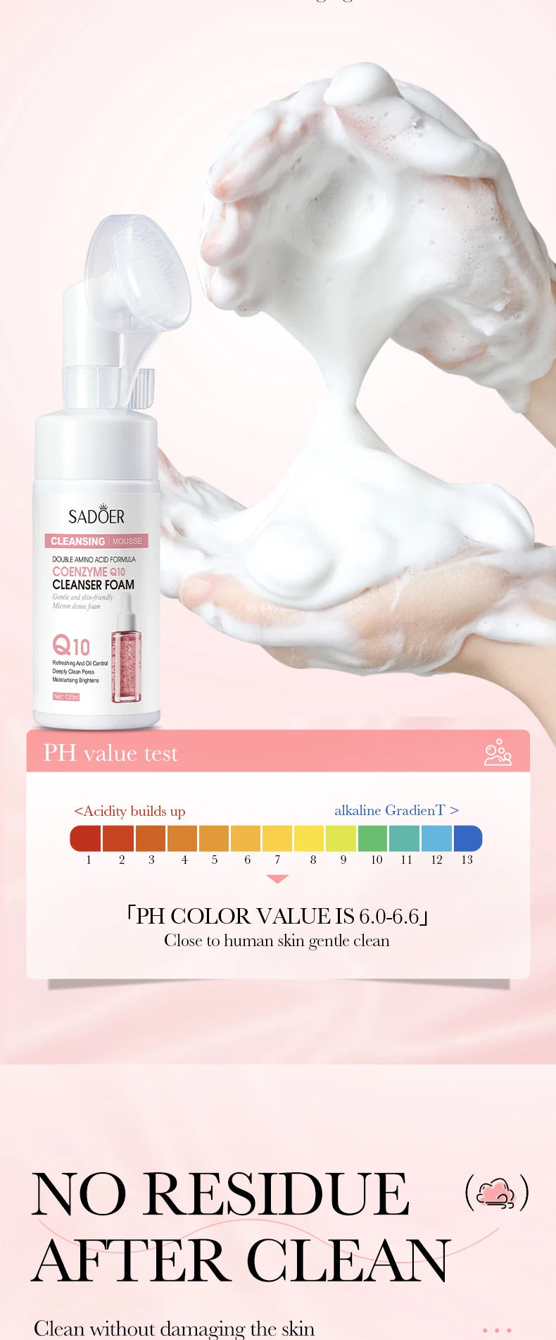 **Hydrating Facial Cleansing Foam – Gentle Face Wash & Massage**