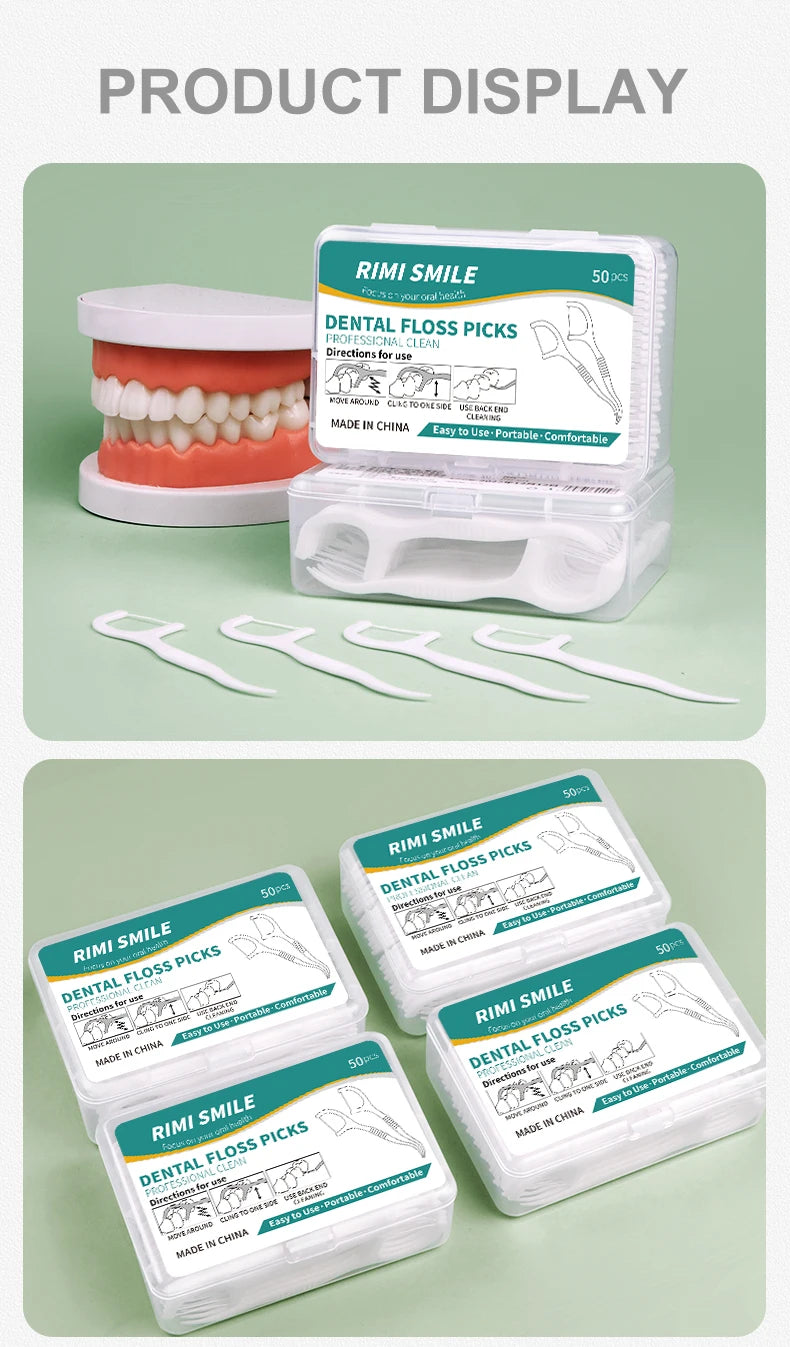 **Interdental Floss Picks – Deep Cleaning & Daily Oral Care Tool**