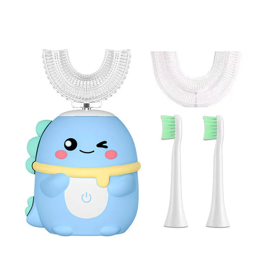 **Kids U-Shaped Sonic Electric Toothbrush – 360° Cleaning, USB Rechargeable & IPX7 Waterproof**