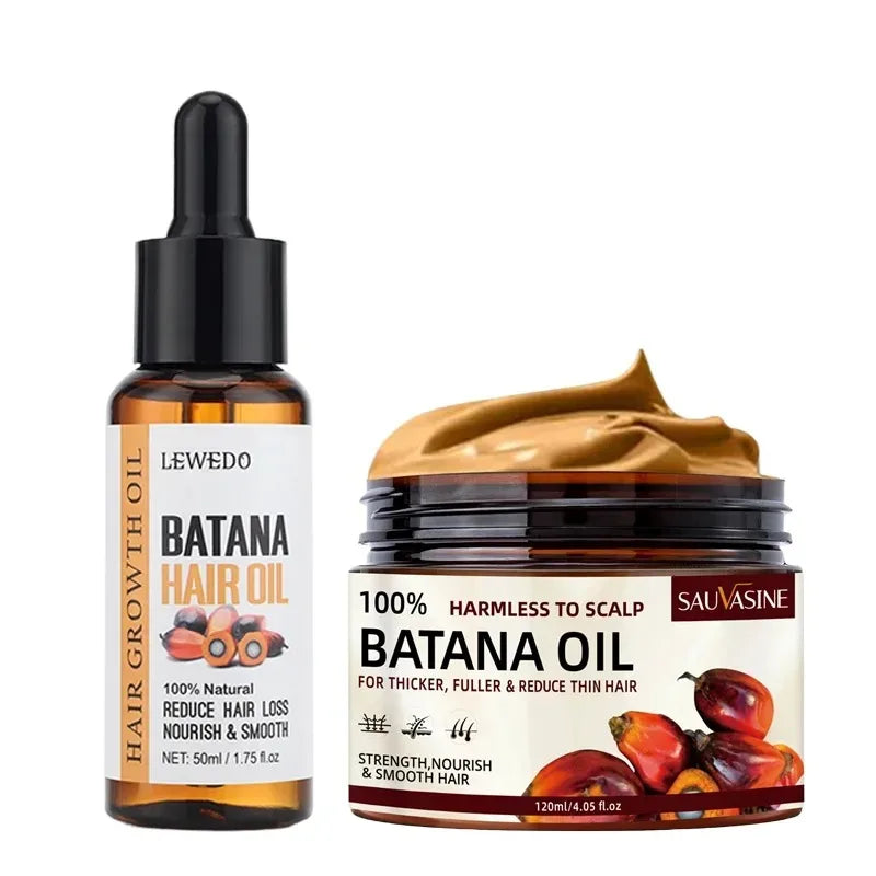 **100% Natural Batana Oil Hair Mask – Deep Conditioning & Nourishing Treatment**