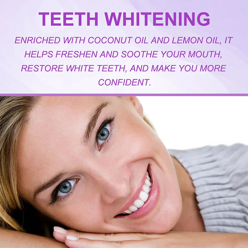 **14PCS Purple Teeth Whitening Strips – Dental Whitening & Brightening Oral Care**