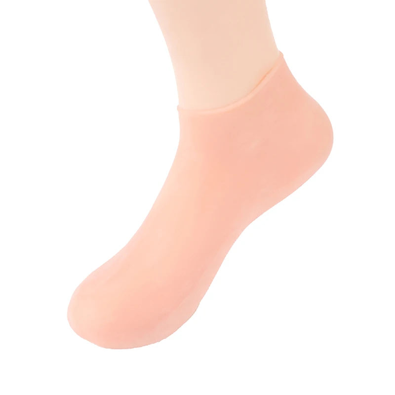 **Silicone Gel Moisturizing Socks – Foot & Hand Care Spa Protectors**