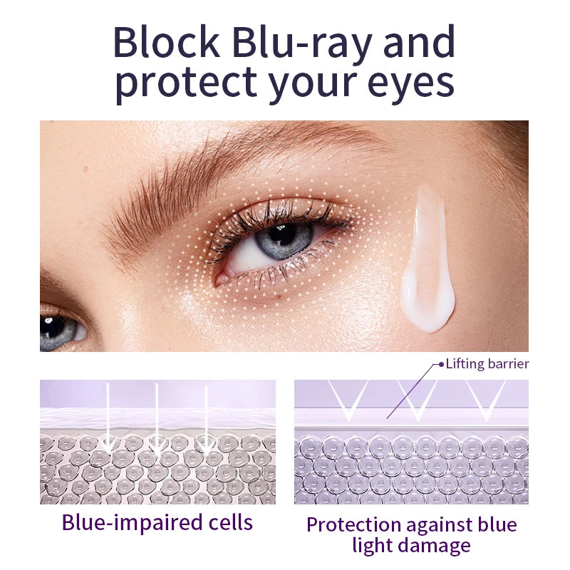 NaturaBloom Brightening Eye Cream Duo — Rollerball Massager + Hyaluronic Acid