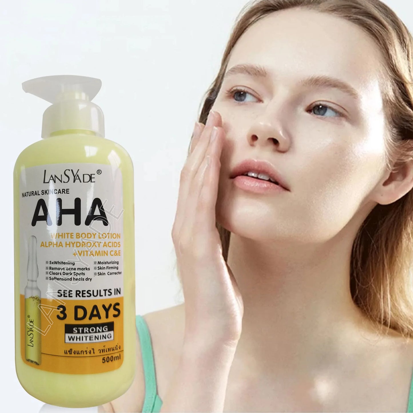 **500ml Vitamin C & E Brightening Body Cream – Hydrating & Smoothing Skin Care**