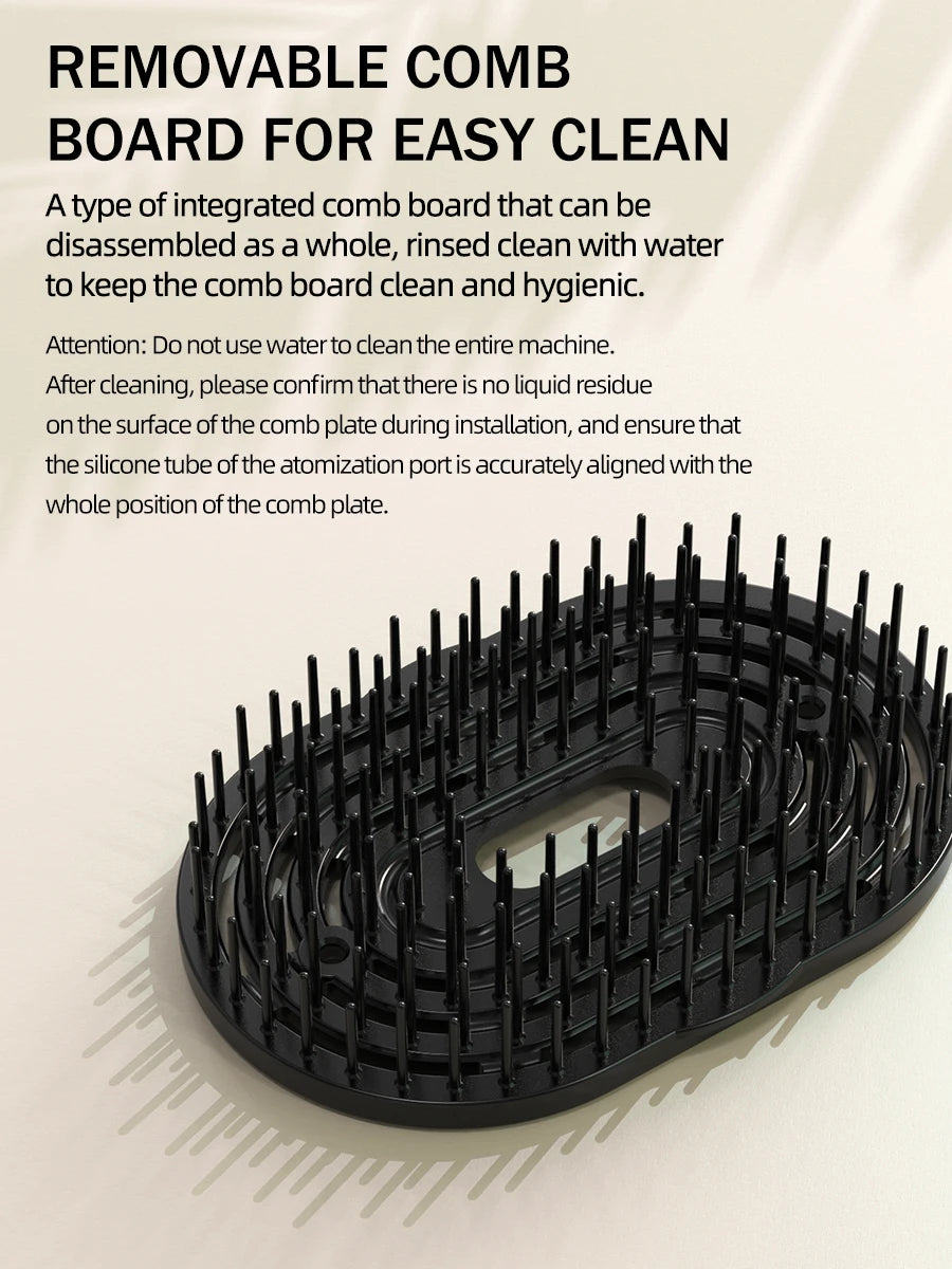 **4-in-1 Scalp Massage Comb – Hair Oil Spray & Relaxation Head Spa Tool**