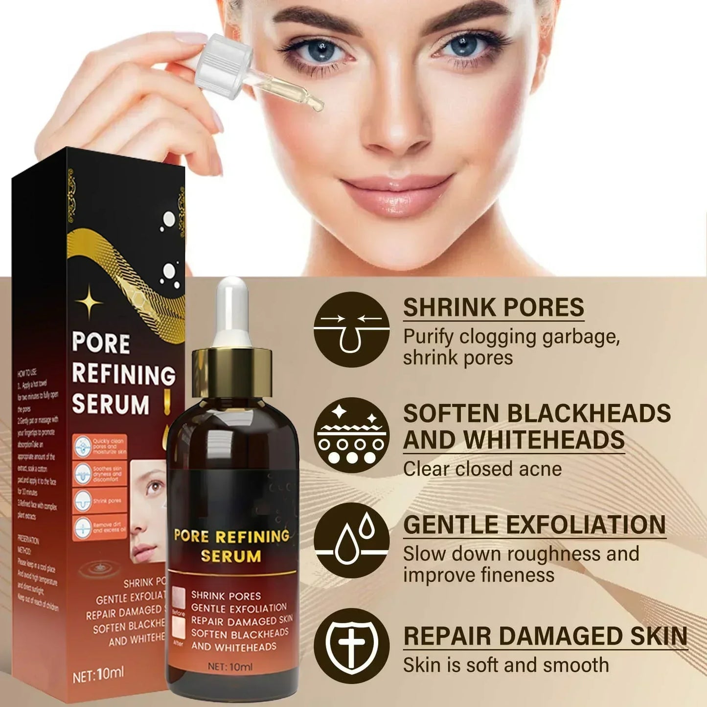 **Pore Refining Face Serum – Oil Control, Hydration & Skin Smoothing Care**