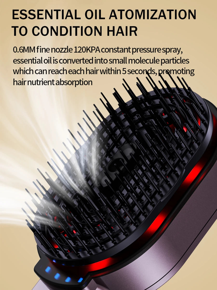 **4-in-1 Scalp Massage Comb – Hair Oil Spray & Relaxation Head Spa Tool**