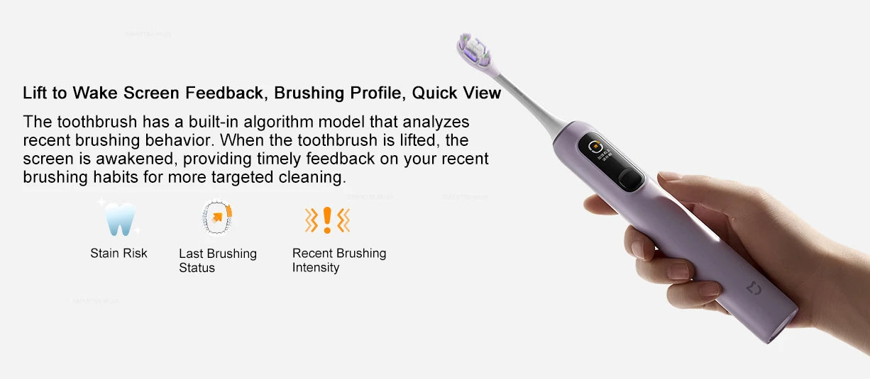 **MIJIA Sonic Electric Toothbrush Pro – 4 Modes, LED Display & IPX8 Waterproof**