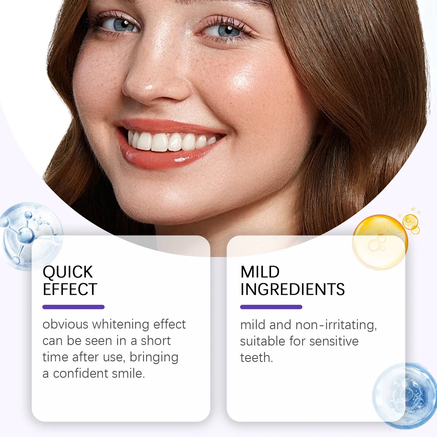 **Purple Teeth Whitening Strips – Stain Removal & Brightening Oral Care**