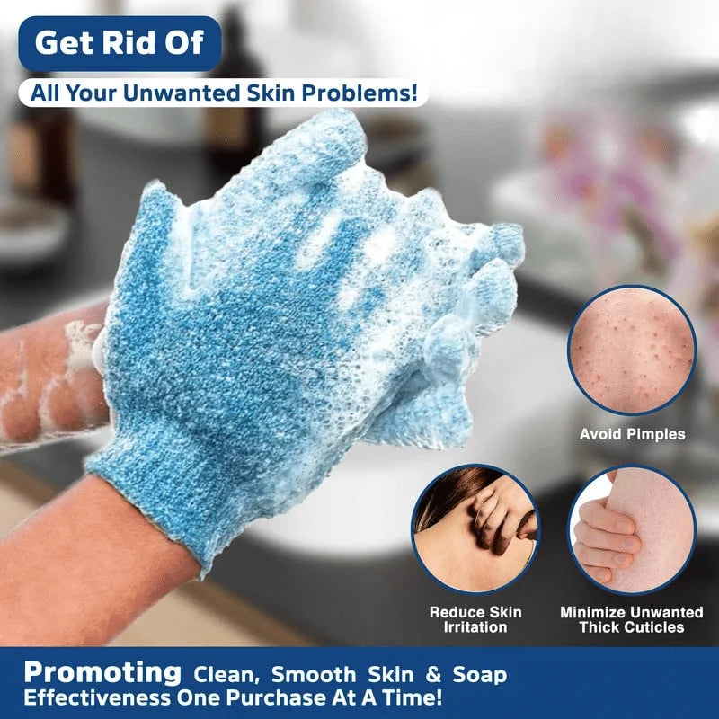 **Exfoliating Bath Gloves – Double-Sided Body Scrub & Spa Gloves**