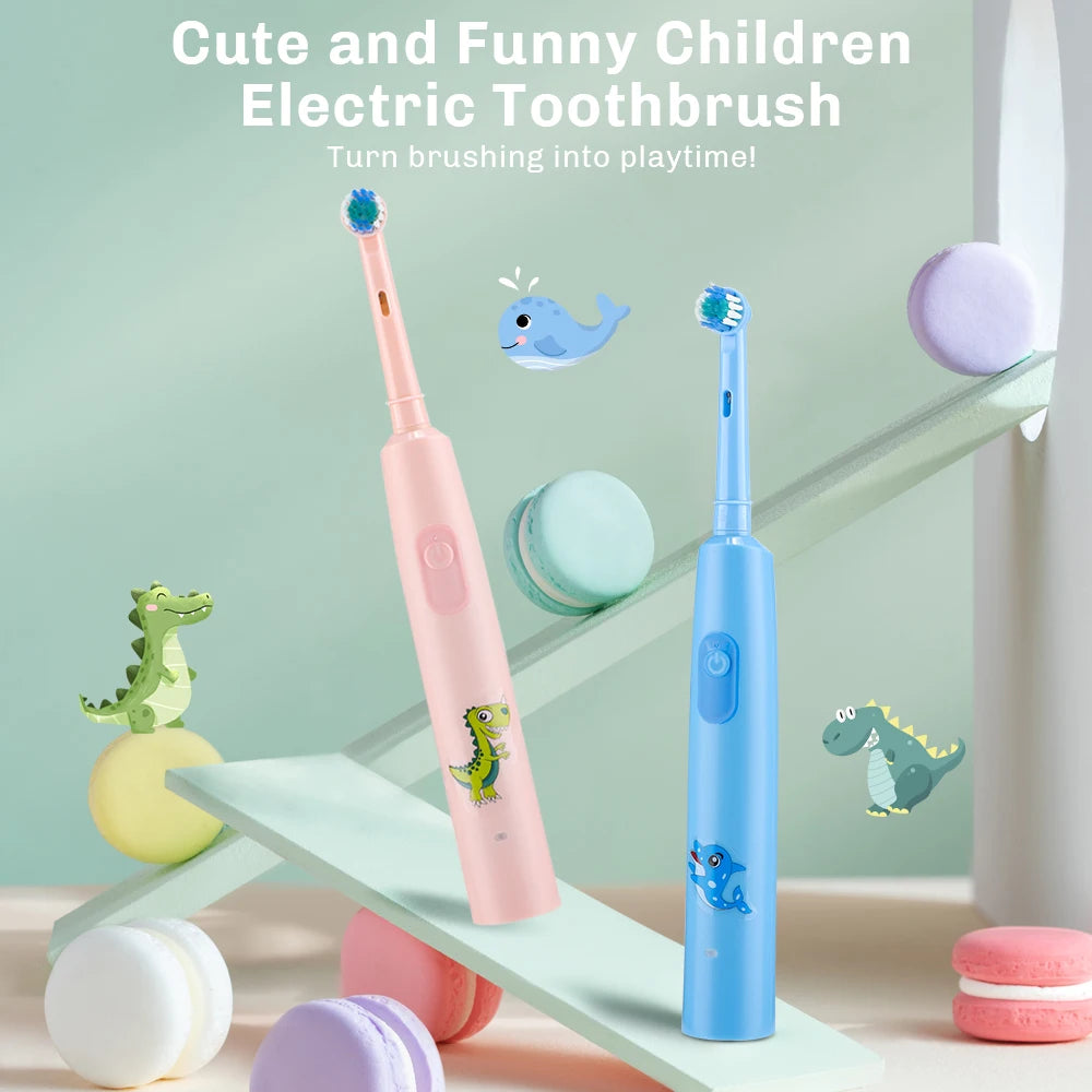 **Smart Rotating Electric Toothbrush – 5 Modes, 4 Brush Heads & Rechargeable Design**