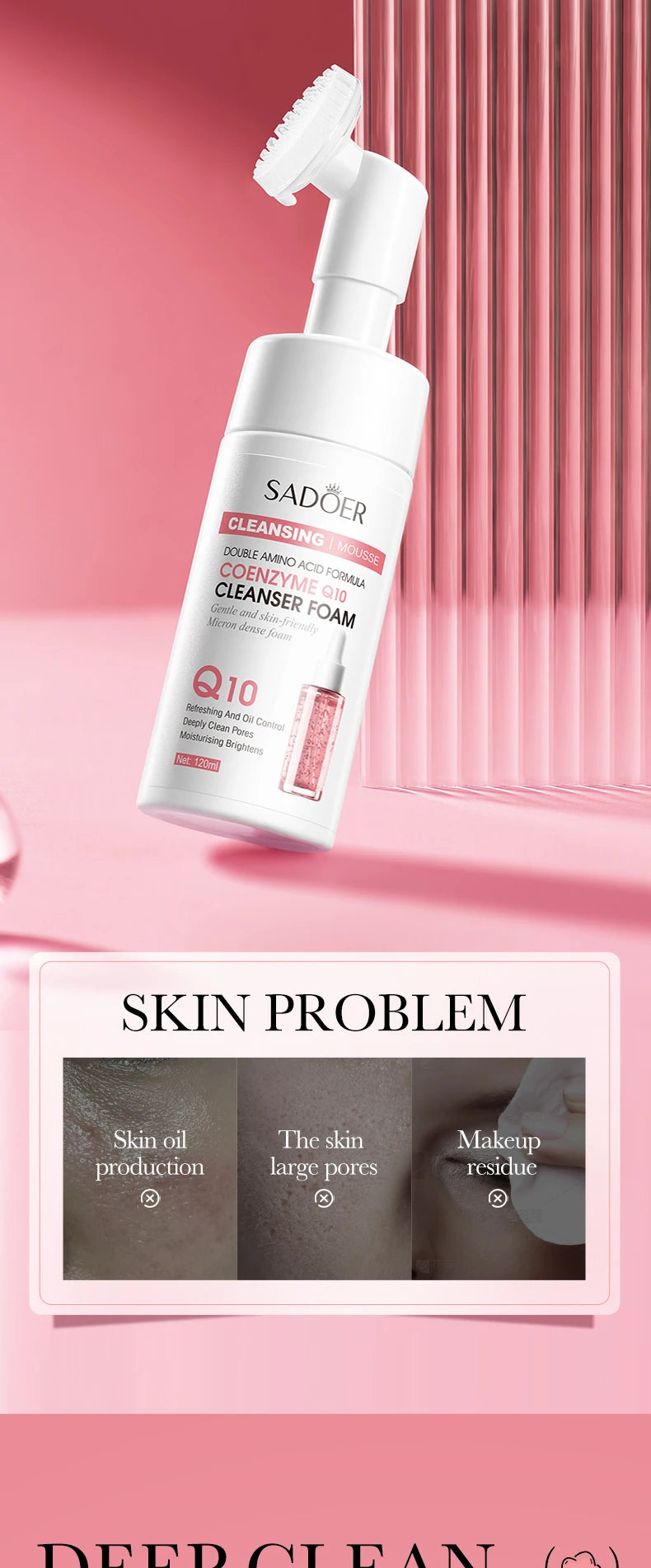 **Hydrating Facial Cleansing Foam – Gentle Face Wash & Massage**