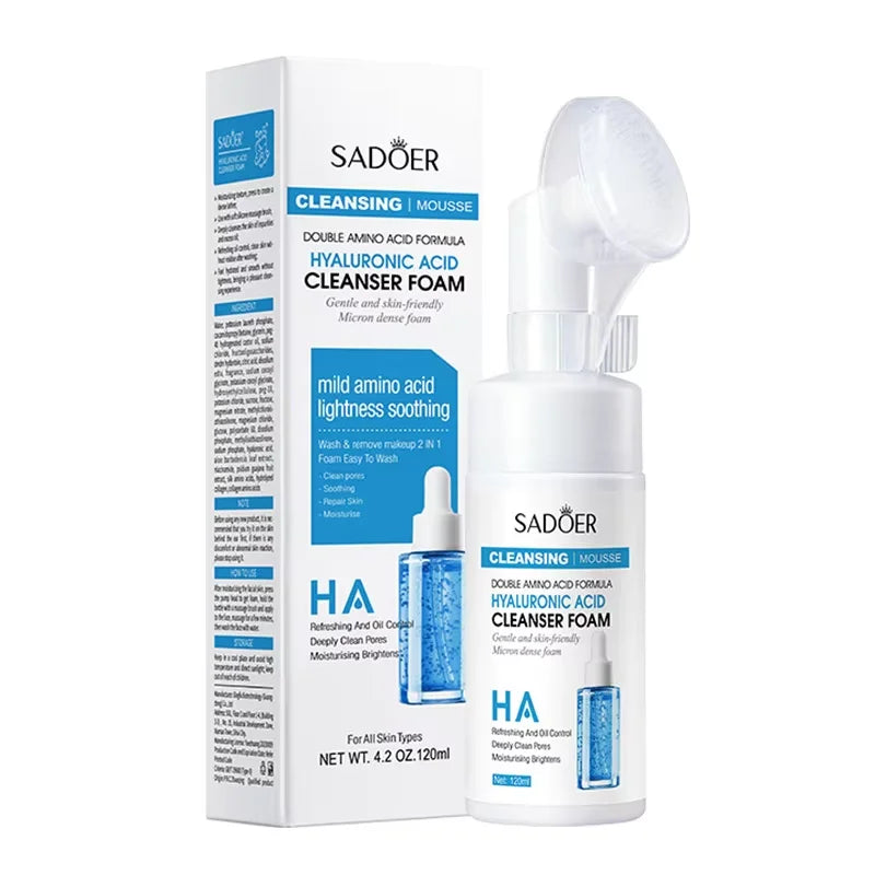 **Hydrating Facial Cleansing Foam – Gentle Face Wash & Massage**
