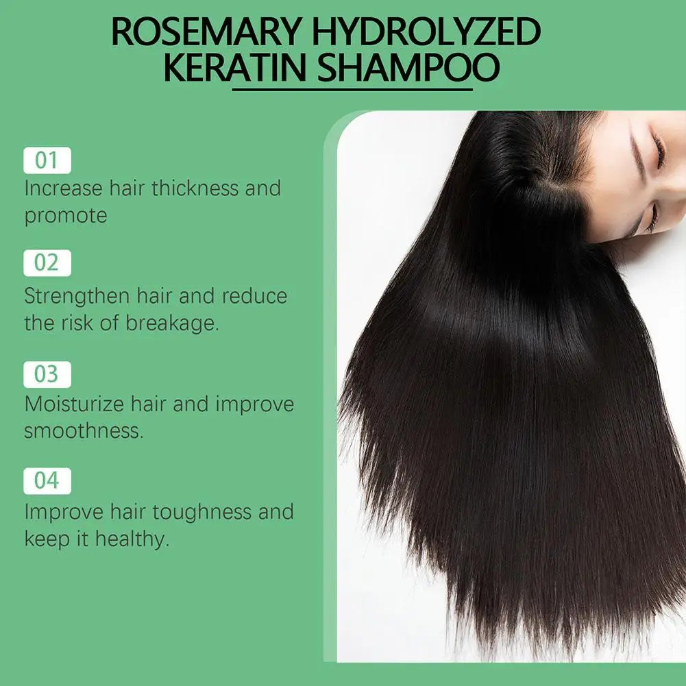 **100ml Natural Rosemary Hair Shampoo – Scalp Nourishing & Moisturizing Care**