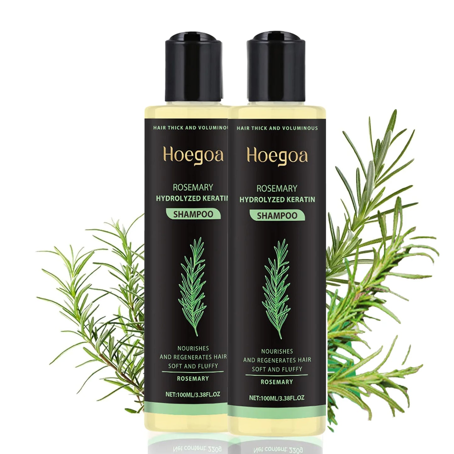 **100ml Natural Rosemary Hair Shampoo – Scalp Nourishing & Moisturizing Care**
