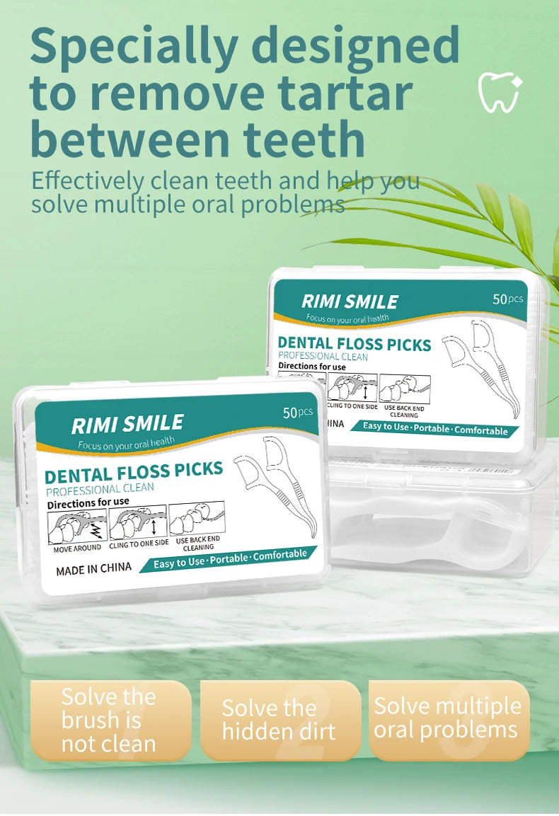**Interdental Floss Picks – Deep Cleaning & Daily Oral Care Tool**