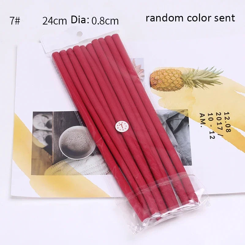 **10PCS Heatless Curling Rods – Soft Foam Bendy Hair Curlers**