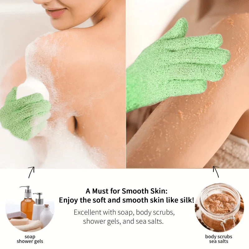 **Exfoliating Bath Gloves – Double-Sided Body Scrub & Spa Gloves**
