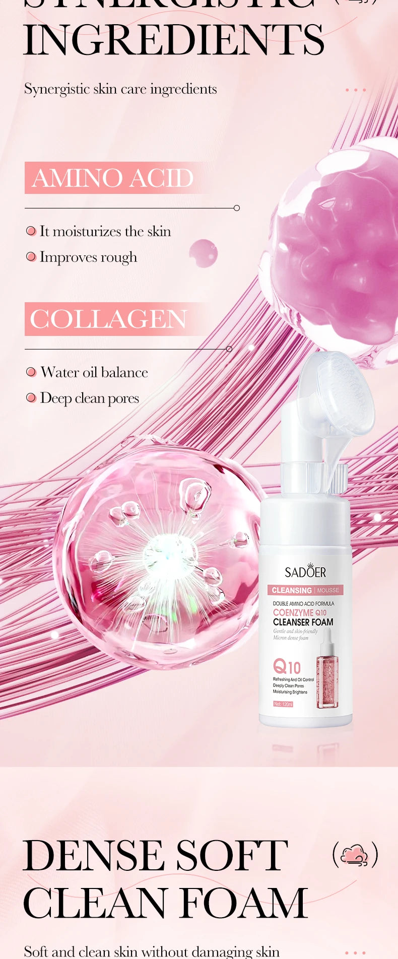 **Hydrating Facial Cleansing Foam – Gentle Face Wash & Massage**