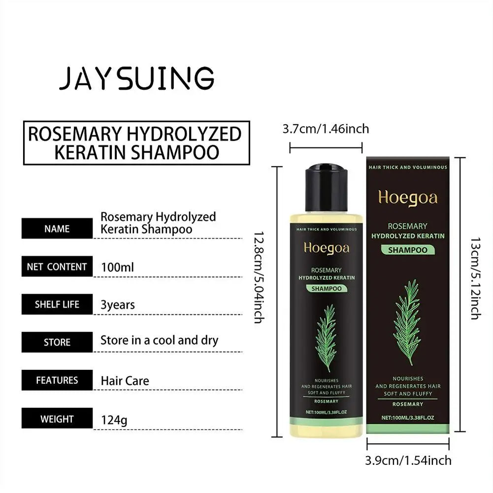 **100ml Natural Rosemary Hair Shampoo – Scalp Nourishing & Moisturizing Care**