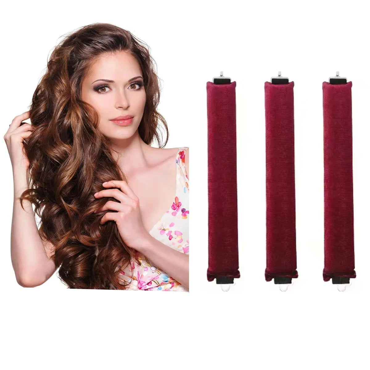 **Heatless Hair Curlers – Soft Foam Rollers for Effortless Curls**