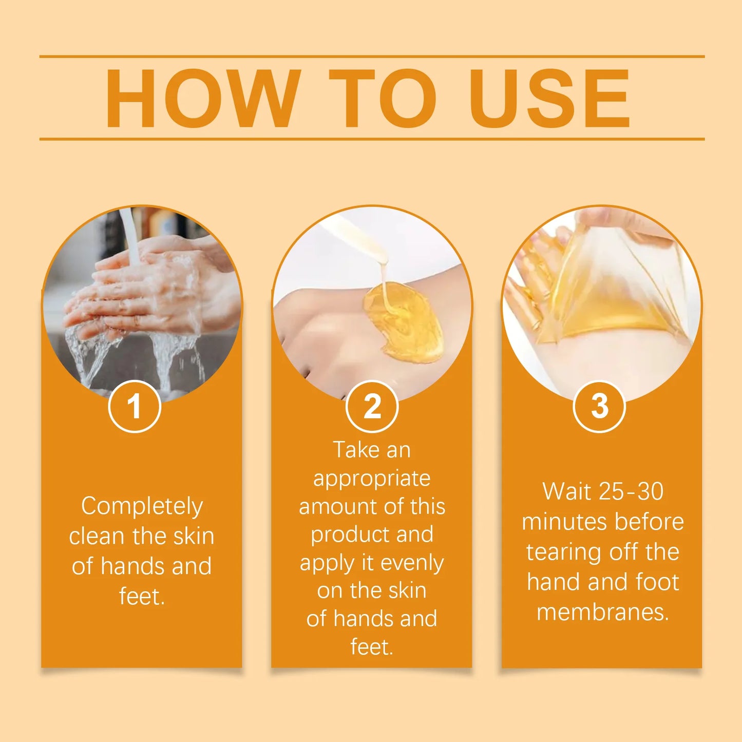 **Vitamin C Turmeric Hand & Foot Peel Mask – Exfoliating & Moisturizing Care**