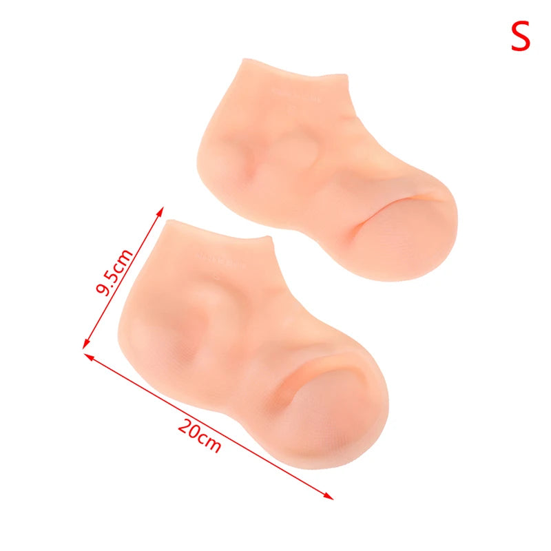 **Silicone Gel Moisturizing Socks – Foot & Hand Care Spa Protectors**