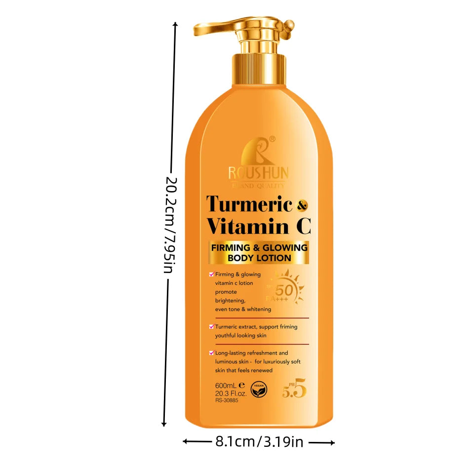 **Turmeric Vitamin C SPF 50 Body Lotion – Moisturizing Sunscreen**