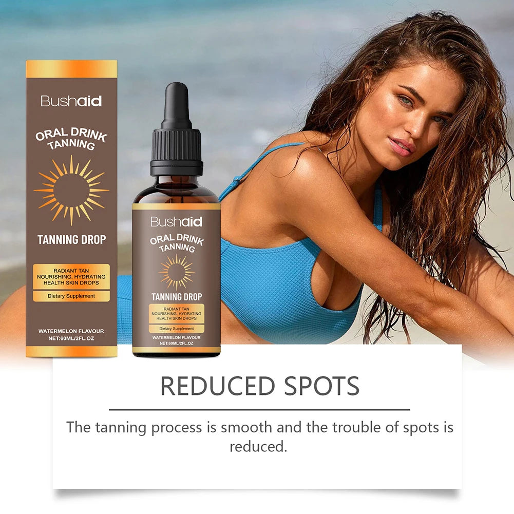 **Watermelon Tanning Drops – Hydrating Sunless Bronzing Treatment for Face & Body**