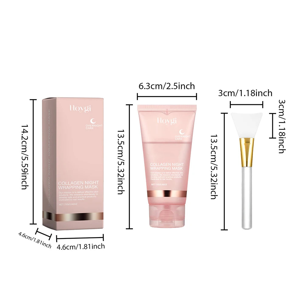 **Collagen Peel-Off Face Mask – Kojic Acid & Turmeric Overnight Glow Treatment**