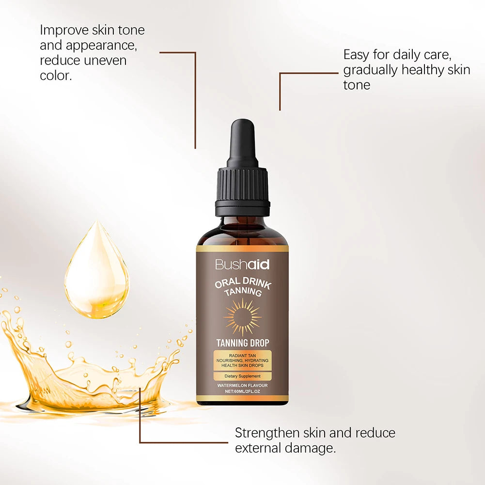 **Watermelon Tanning Drops – Hydrating Sunless Bronzing Treatment for Face & Body**