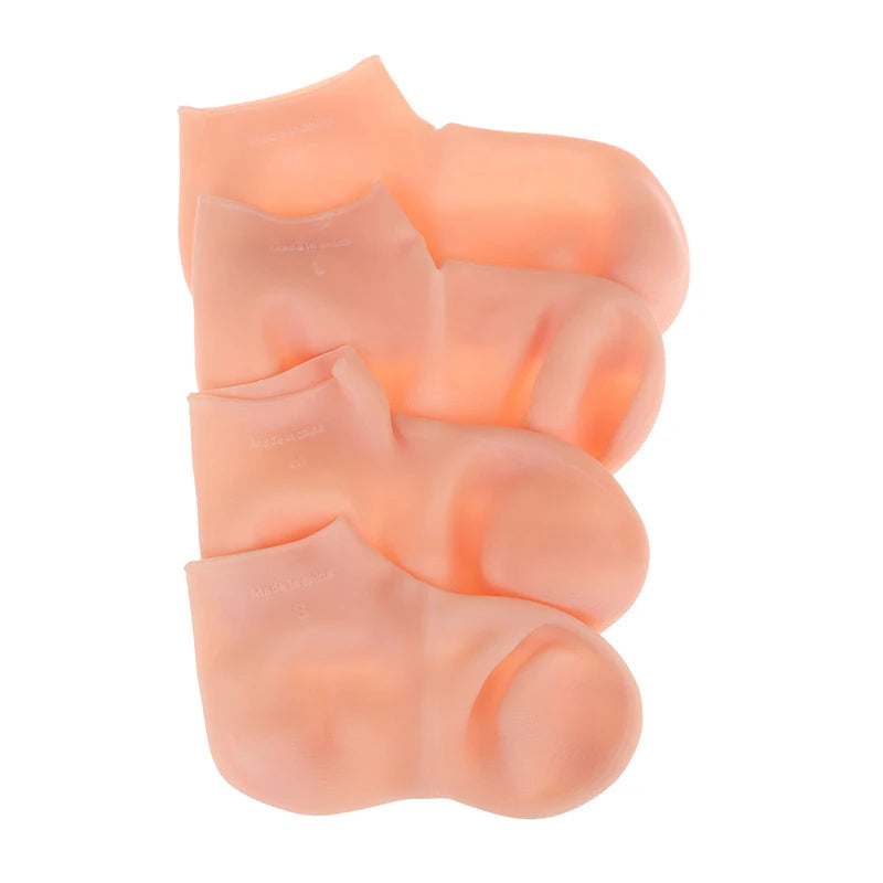 **Silicone Gel Moisturizing Socks – Foot & Hand Care Spa Protectors**