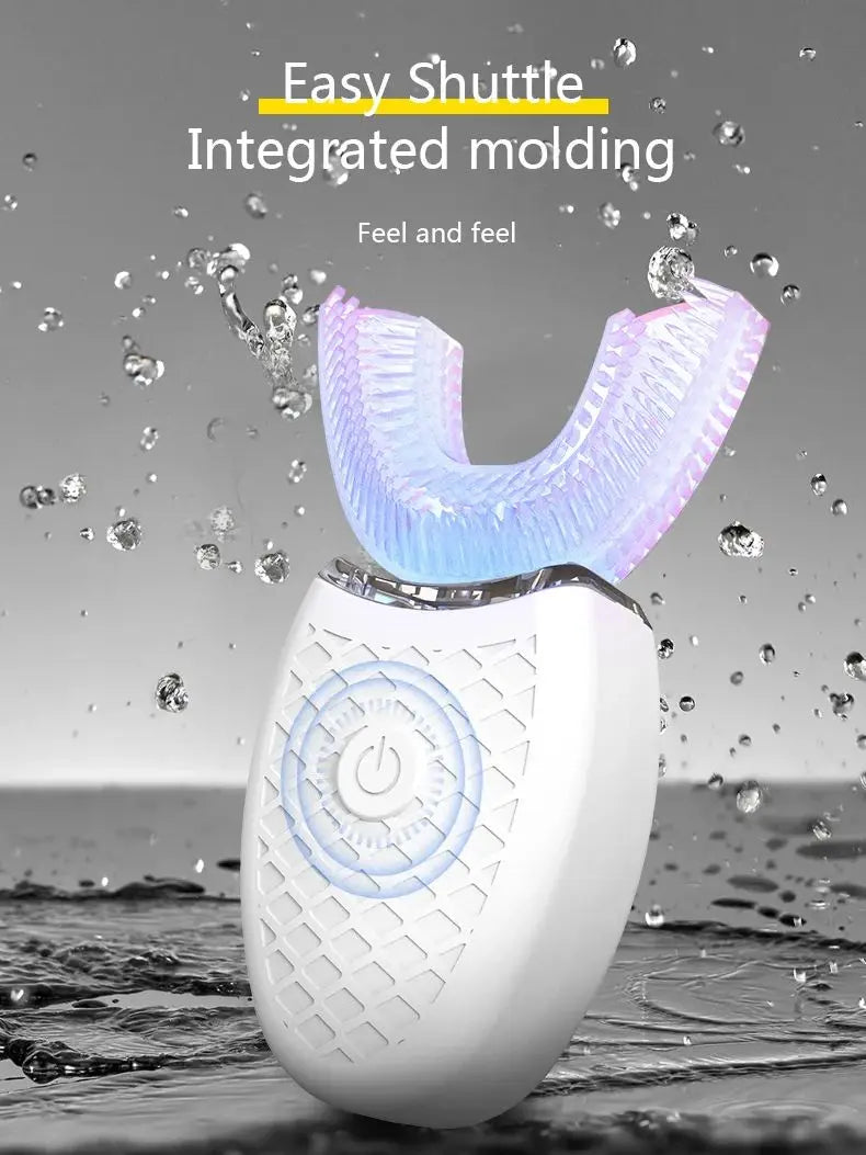 **U-Type Sonic Electric Toothbrush – 360° Automatic Cleaning, USB Rechargeable & Waterproof**