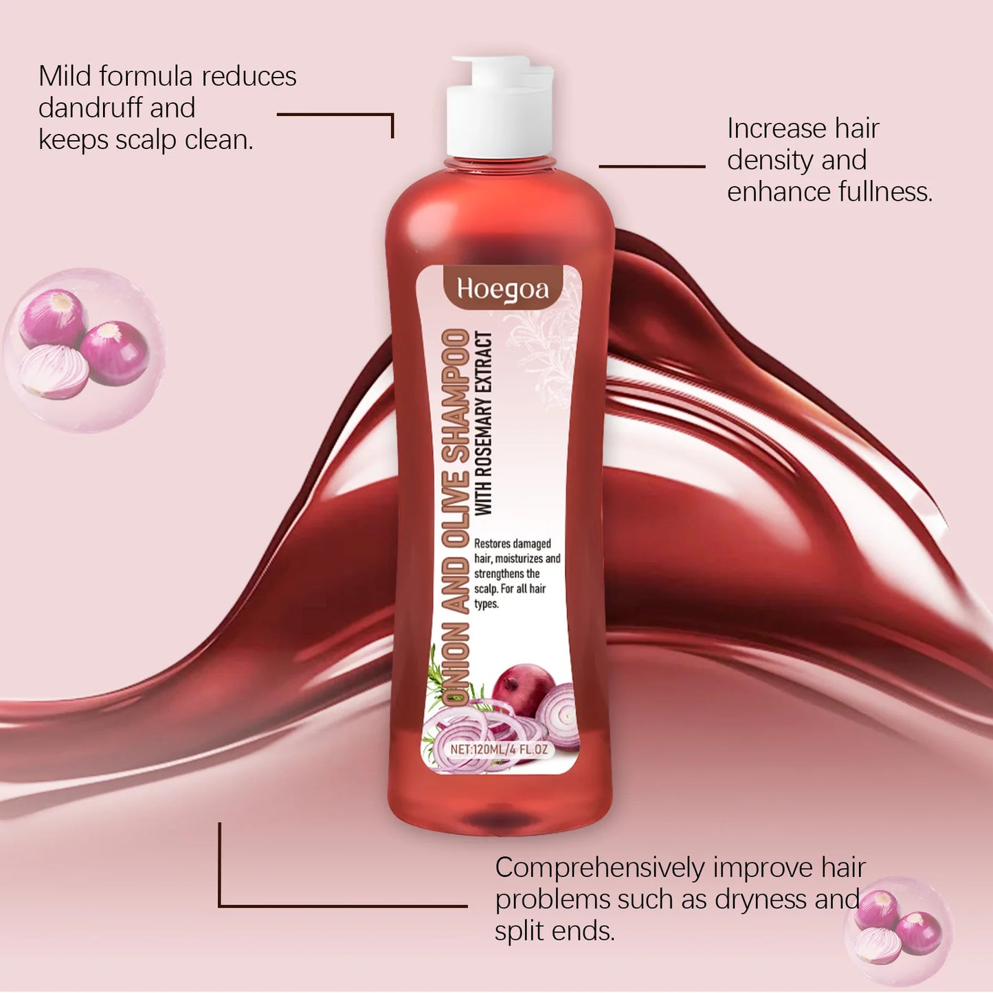 **Rosemary Onion Hair Care Set – Strengthening Shampoo & Conditioner**