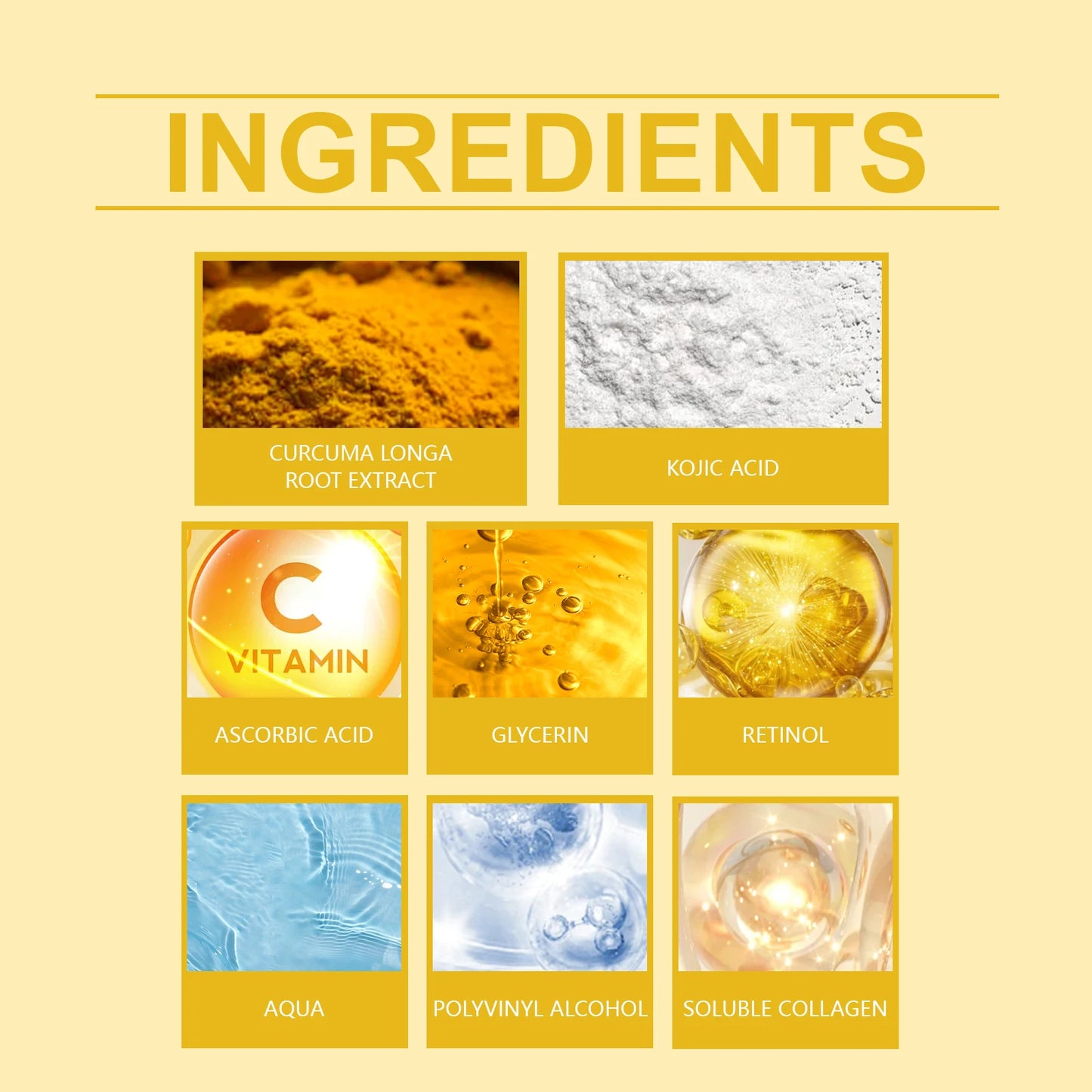 **Collagen Peel-Off Face Mask – Kojic Acid & Turmeric Overnight Glow Treatment**