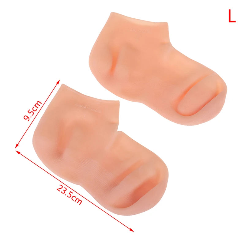 **Silicone Gel Moisturizing Socks – Foot & Hand Care Spa Protectors**