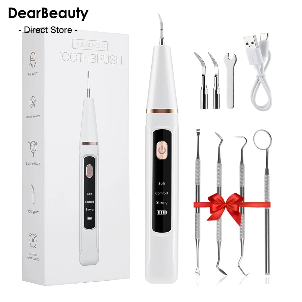 **Ultrasonic Dental Scaler – Electric Tartar, Plaque & Stain Remover**
