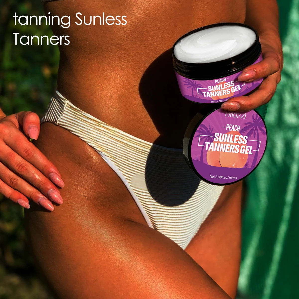 **100ml Carrot Tanning Gel – Quick-Dry Moisturizing Bronze for Face & Body**