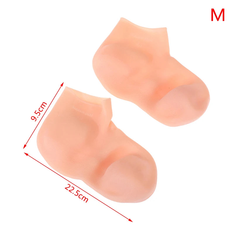 **Silicone Gel Moisturizing Socks – Foot & Hand Care Spa Protectors**
