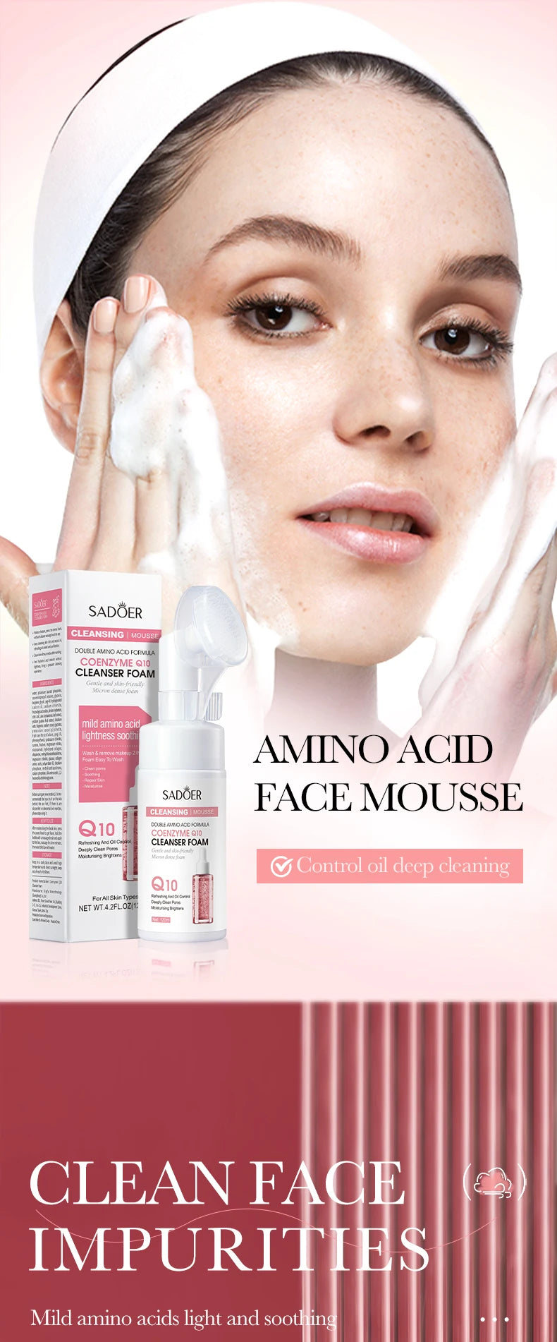 **Hydrating Facial Cleansing Foam – Gentle Face Wash & Massage**
